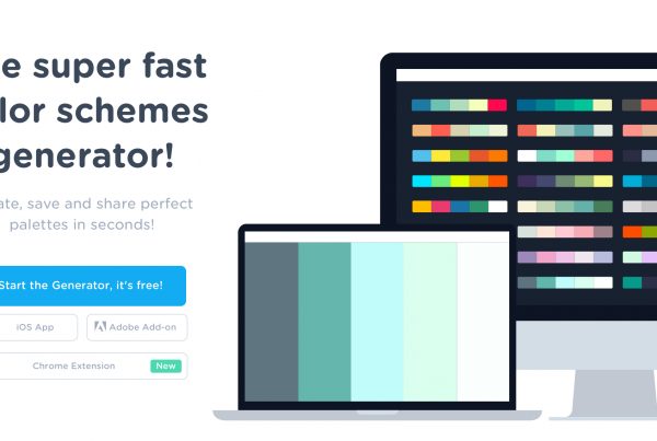 Coolors est un générateur de palettes de couleurs